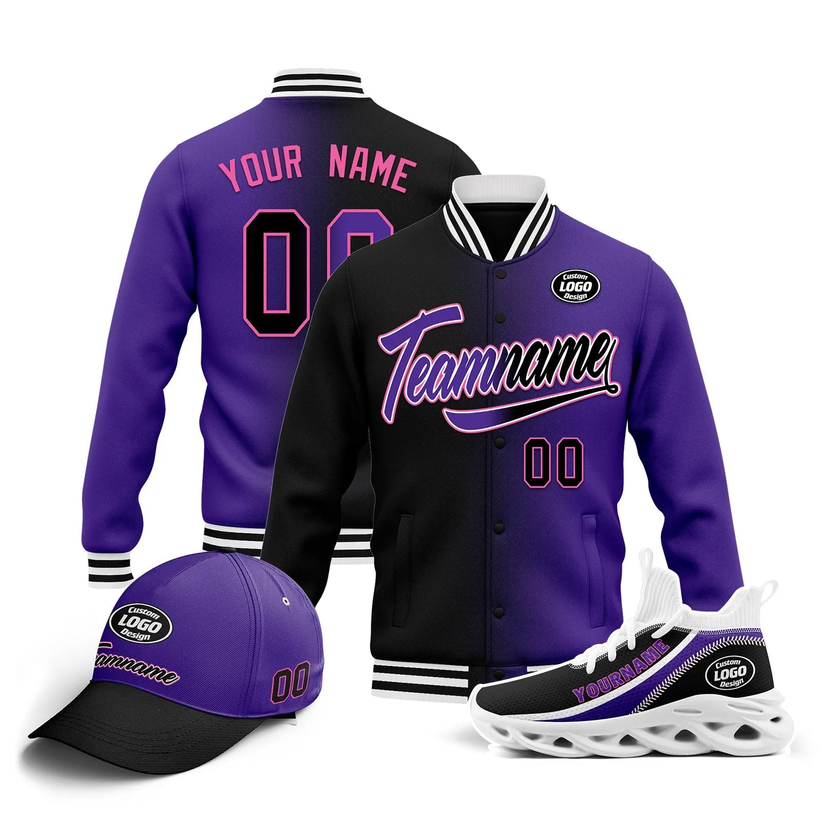 Custom Jacket MaxSoul Shoes and Hat Combo Offer Personalized Combo ZH-D028016-12