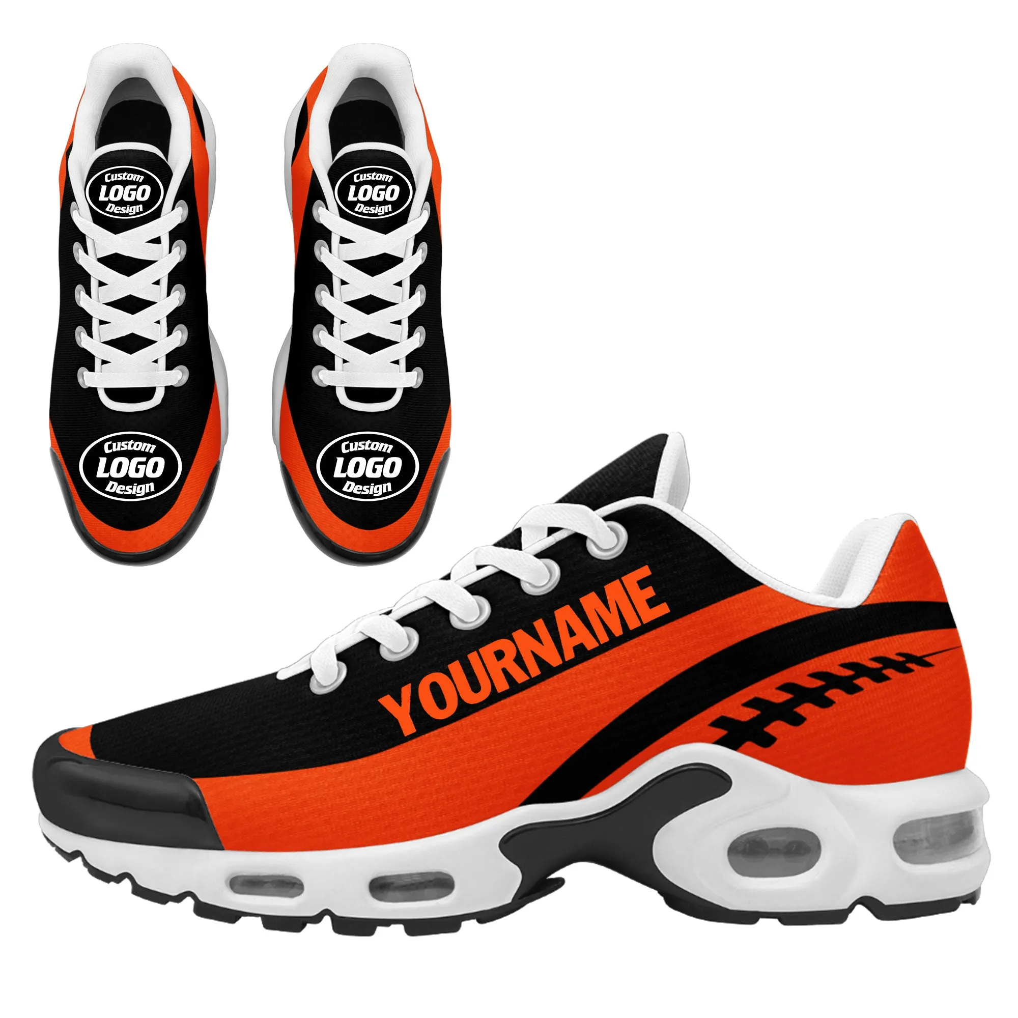 Custom Orange Black Jersey and TN Shoes Combo Offer Personalized ZH-D0200101-8