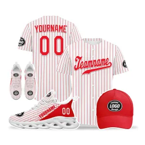 Custom Red White Jersey MaxSoul Shoes and Hat Combo Offer Personalized ZH-D0b009c-a