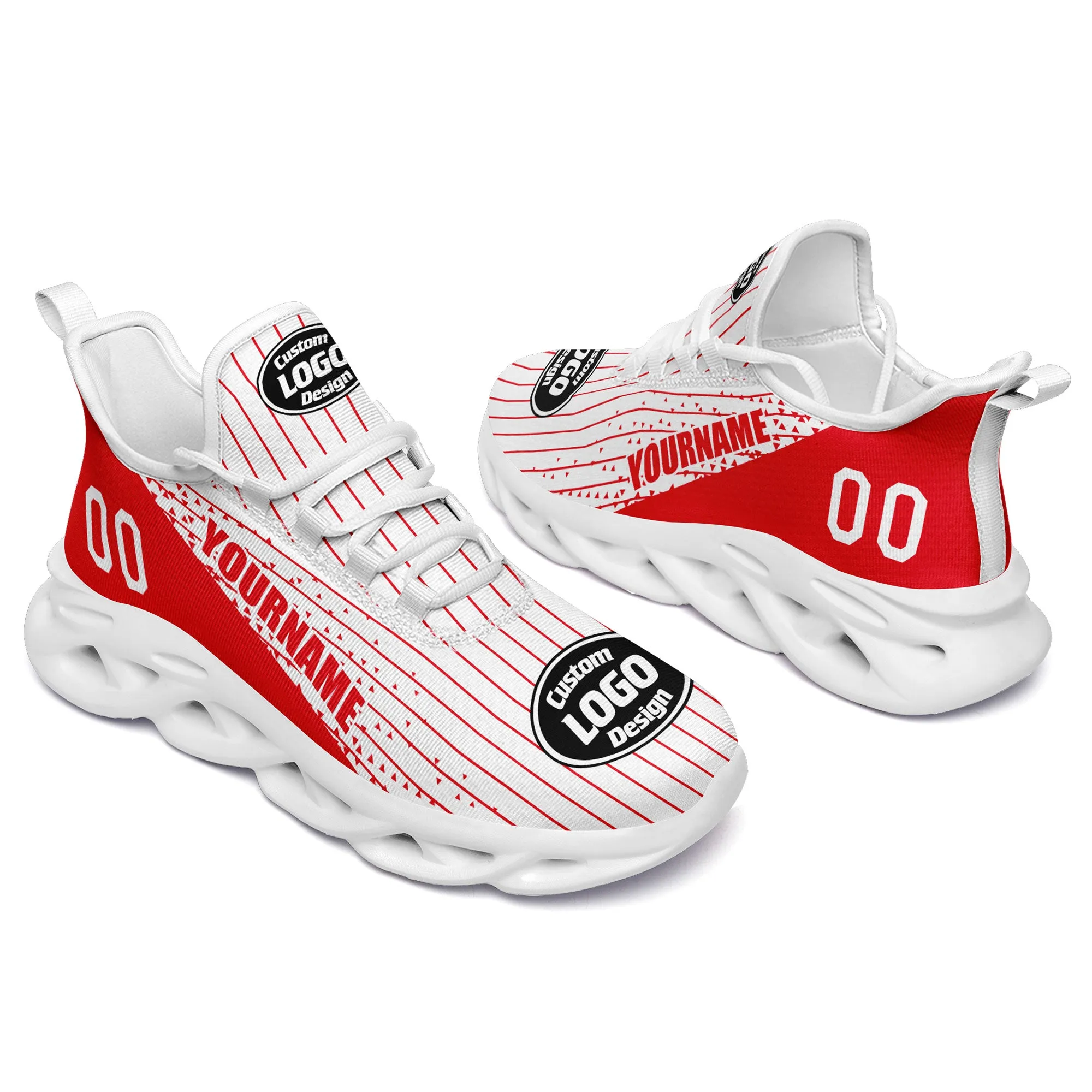 Custom Red White Jersey MaxSoul Shoes and Hat Combo Offer Personalized ZH-D0b009c-a