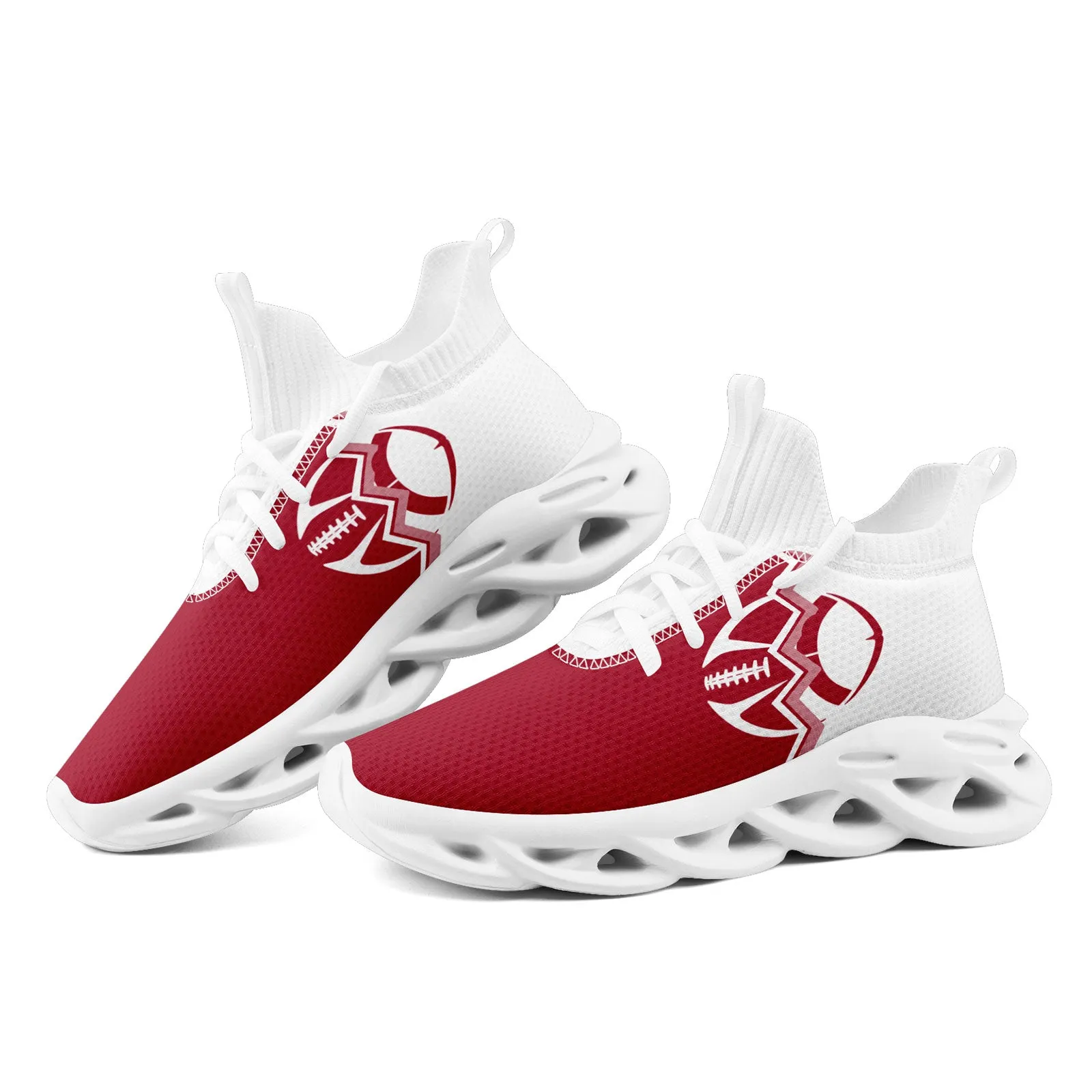 Custom White Red New York Maxsoul Shoes Personalized Sneaker FN030A-D028017-11