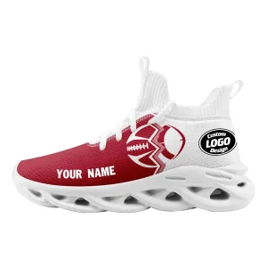 Custom White Red New York Maxsoul Shoes Personalized Sneaker FN030A-D028017-11