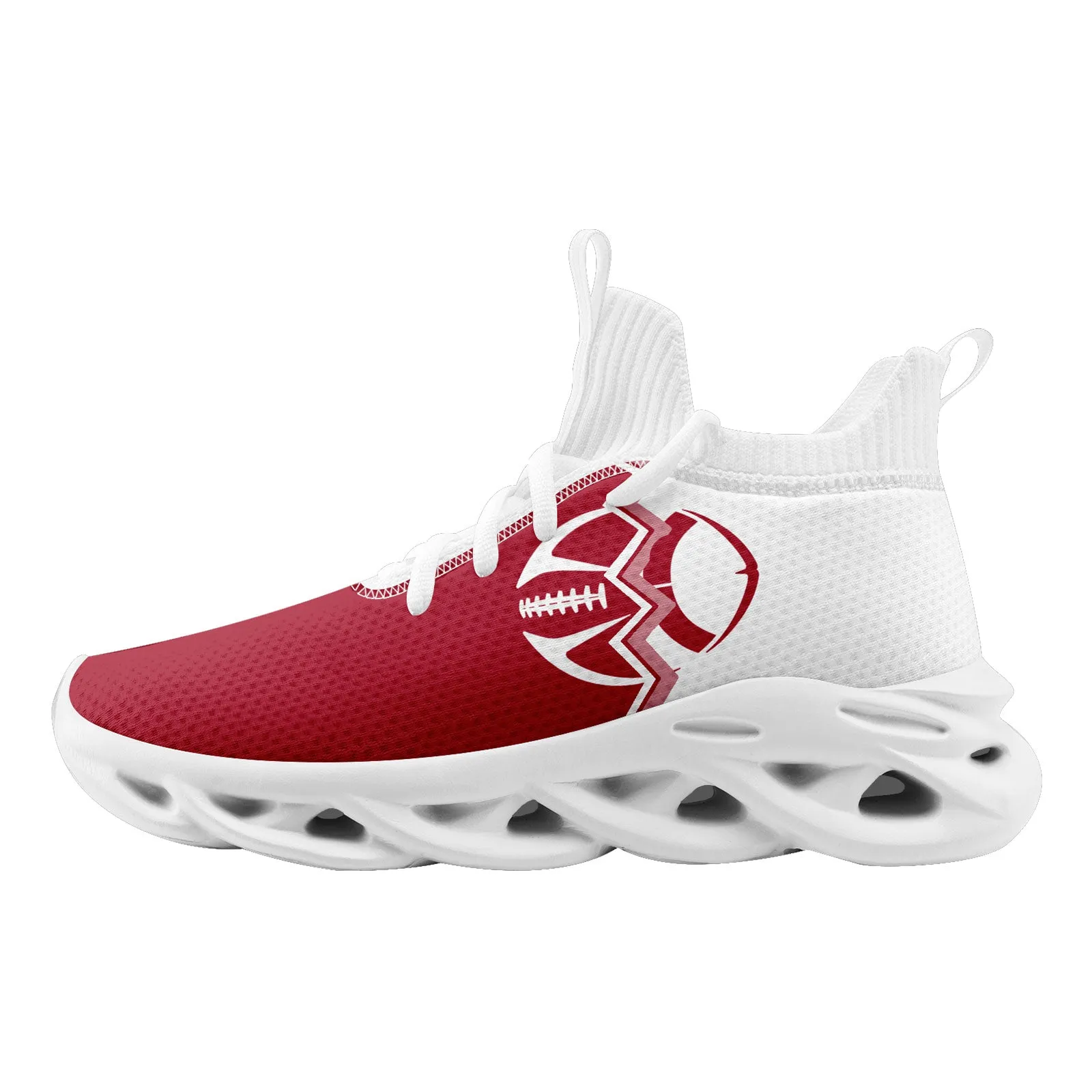 Custom White Red New York Maxsoul Shoes Personalized Sneaker FN030A-D028017-11