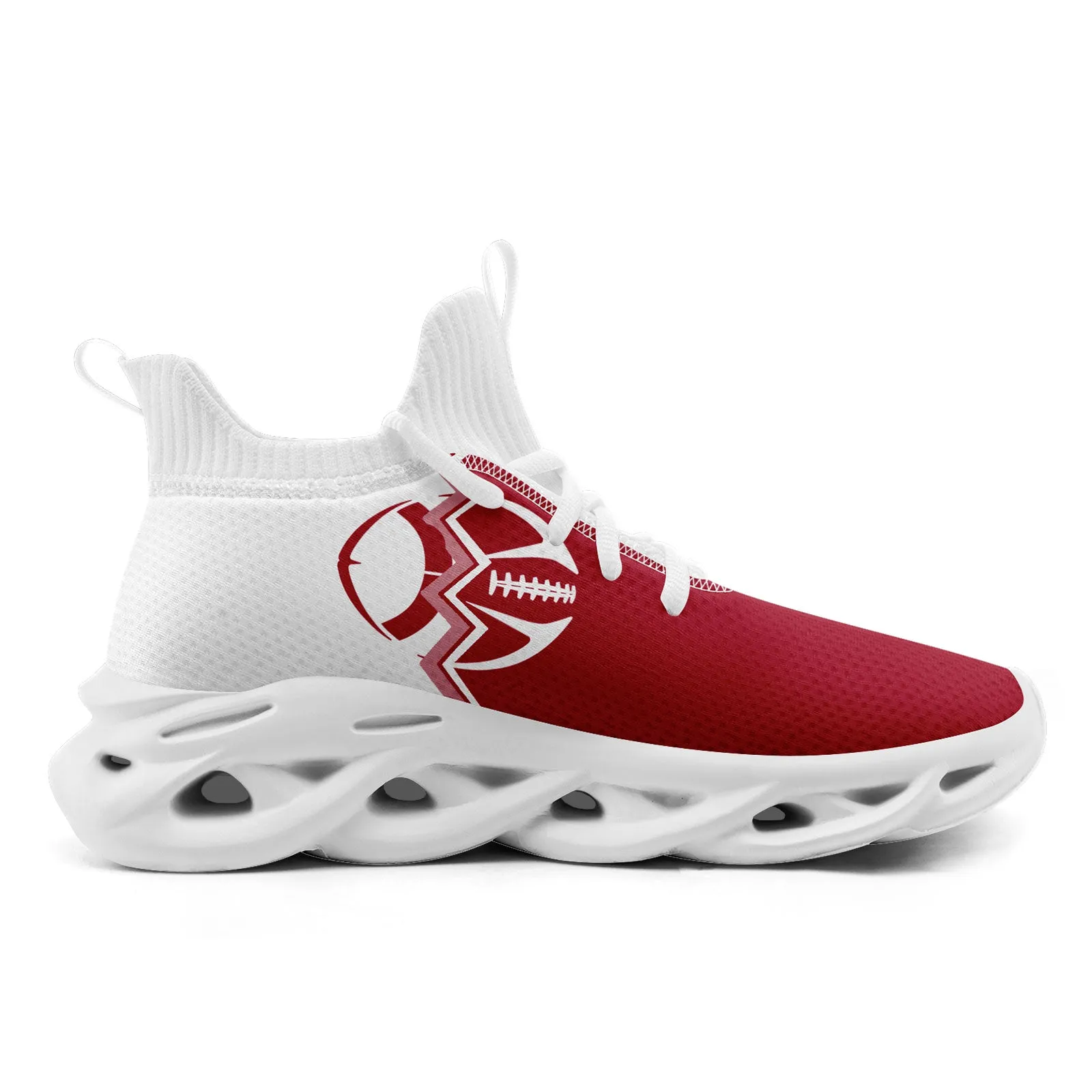 Custom White Red New York Maxsoul Shoes Personalized Sneaker FN030A-D028017-11