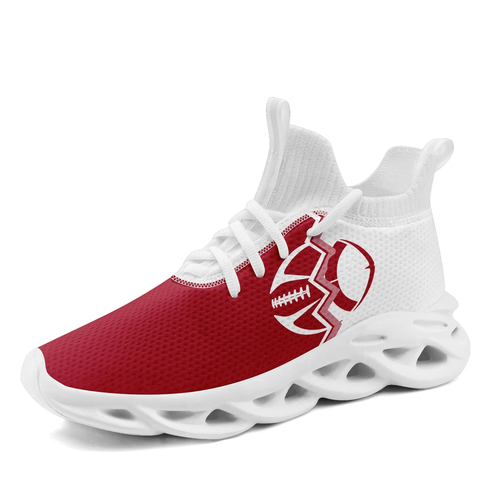 Custom White Red New York Maxsoul Shoes Personalized Sneaker FN030A-D028017-11