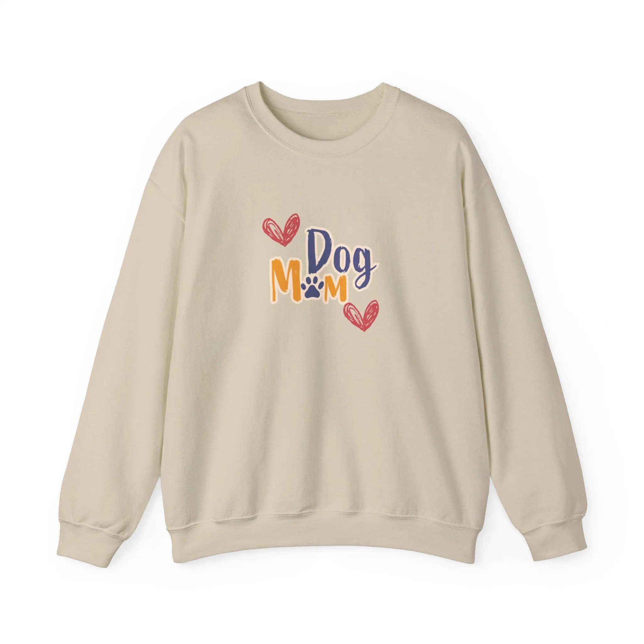 Dog Mom Crewneck Sweatshirt College Style | Perfect Gift for Her, Dog Lover Apparel, Dog People Shirt