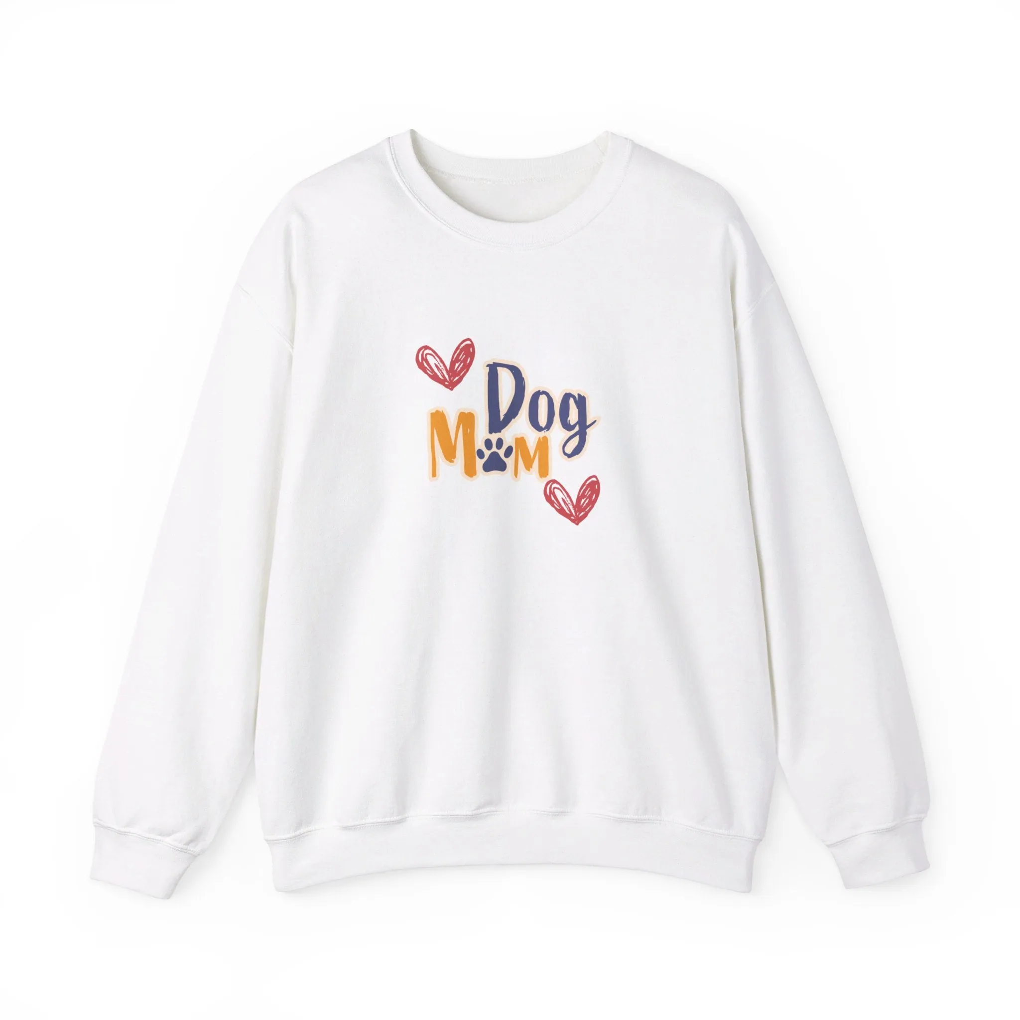 Dog Mom Crewneck Sweatshirt College Style | Perfect Gift for Her, Dog Lover Apparel, Dog People Shirt