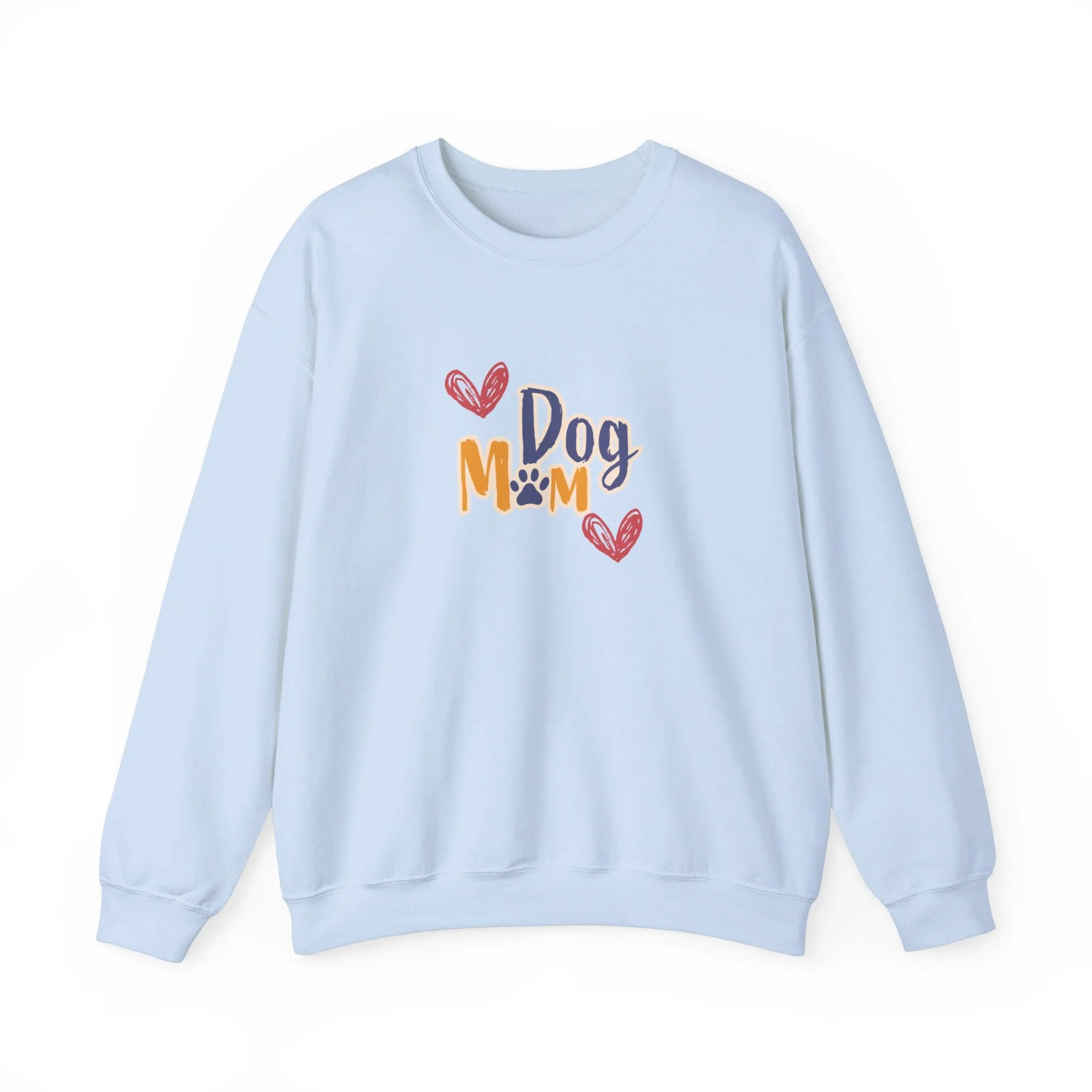 Dog Mom Crewneck Sweatshirt College Style | Perfect Gift for Her, Dog Lover Apparel, Dog People Shirt