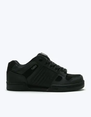 DVS Celsius Skate Shoes - Black/Black Leather