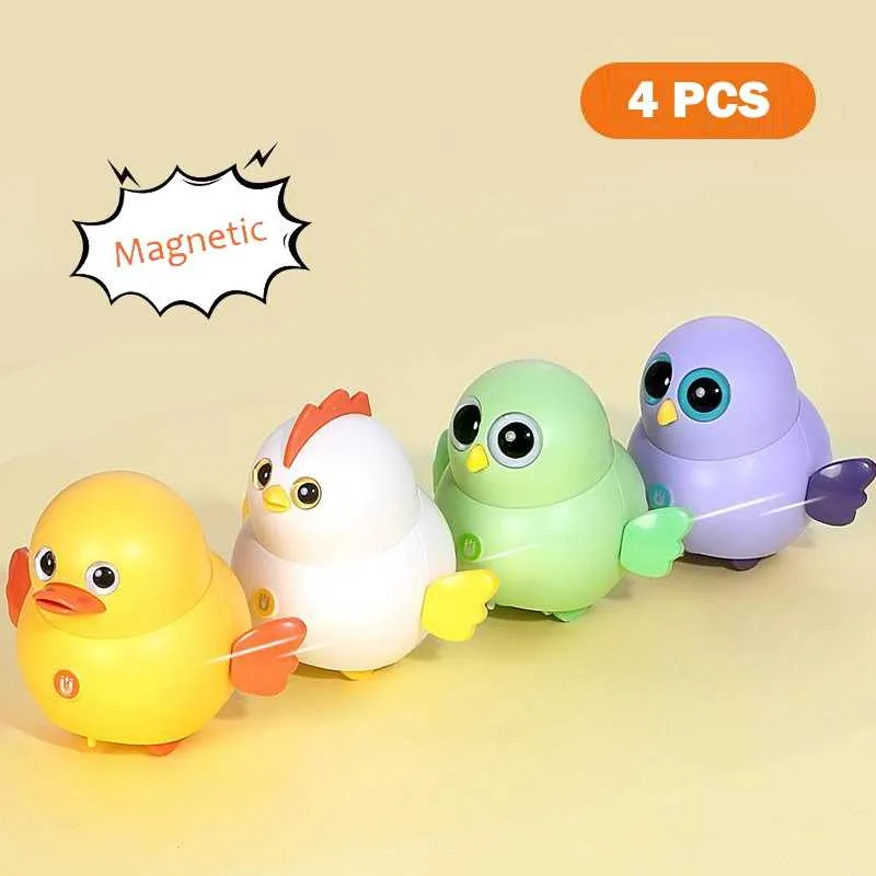 Electric Swing Chick Magnetic Walking Duck Interactive Toy for Kids