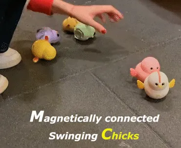 Electric Swing Chick Magnetic Walking Duck Interactive Toy for Kids