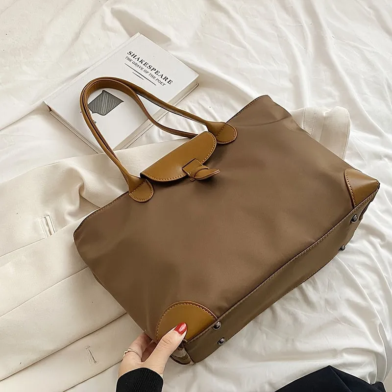 [Fast Arrival] Spacious Chic Tote Bag - Large Capacity Shoulder Bag for Women - Lightweight, Water-Resistant, and Durable Handbag for School, Work, Travel, and Sports