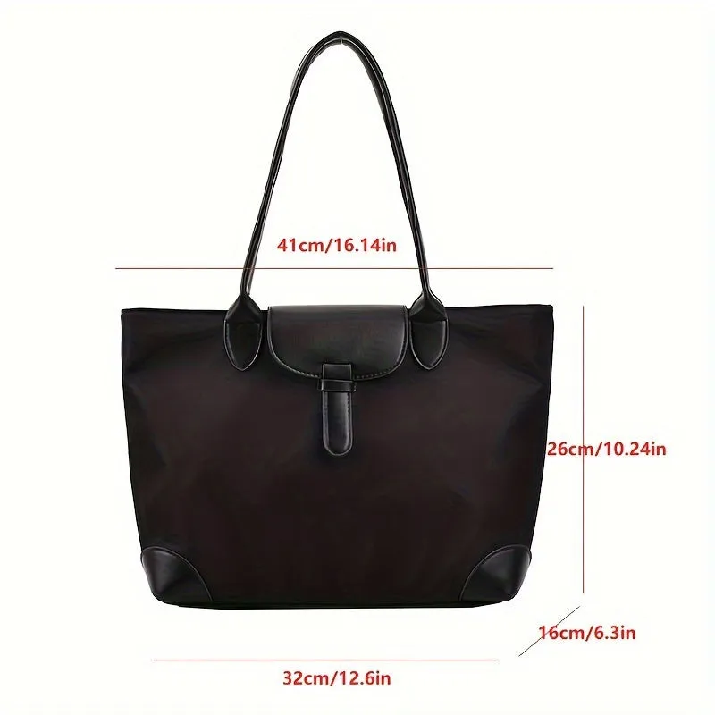 [Fast Arrival] Spacious Chic Tote Bag - Large Capacity Shoulder Bag for Women - Lightweight, Water-Resistant, and Durable Handbag for School, Work, Travel, and Sports