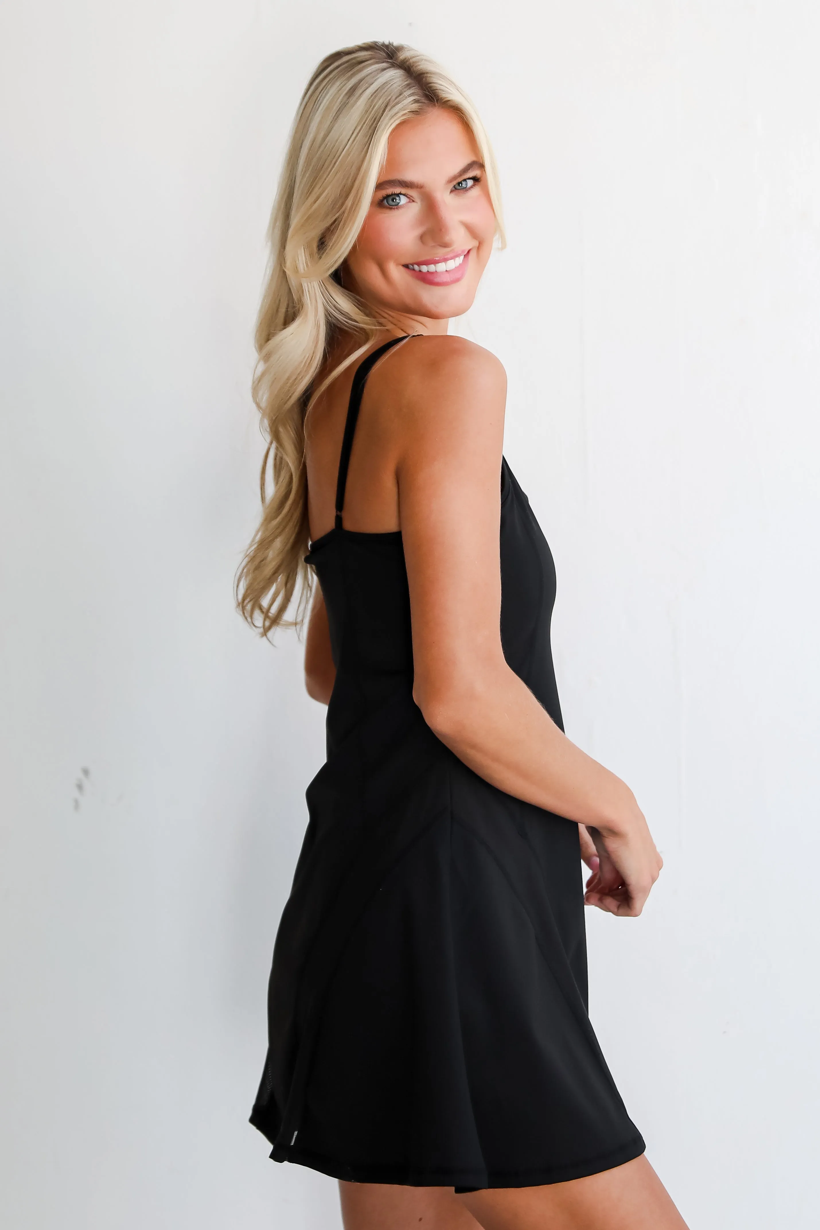 FINAL SALE - Kickin' It Black Athletic Dress