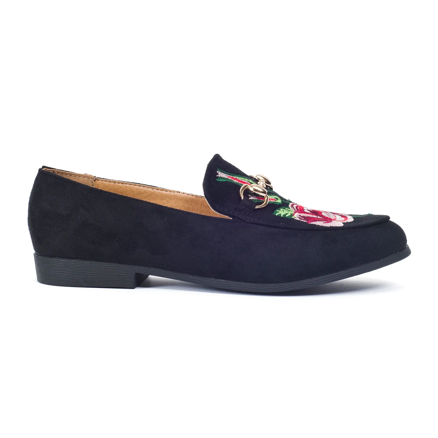 Flat Embroidery Loafers