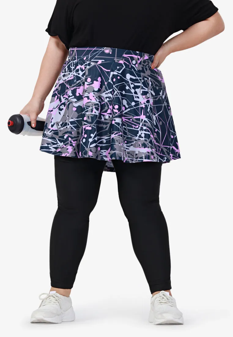 Float Active Zumba Extender Skirt - Pink Splatter