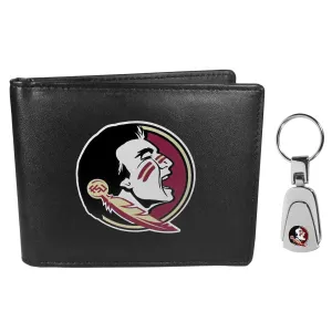 Florida St. Seminoles Bi-fold Wallet & Steel Key Chain