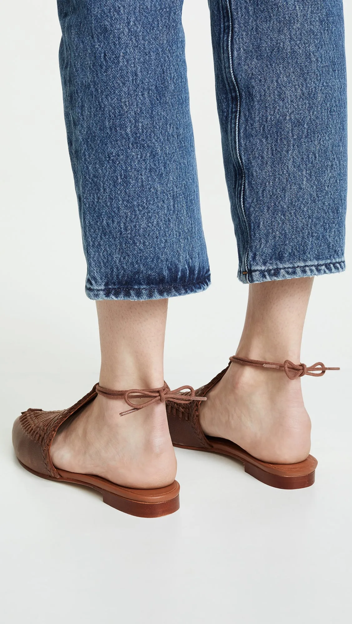 Free People Dana Woven Flats Cedar