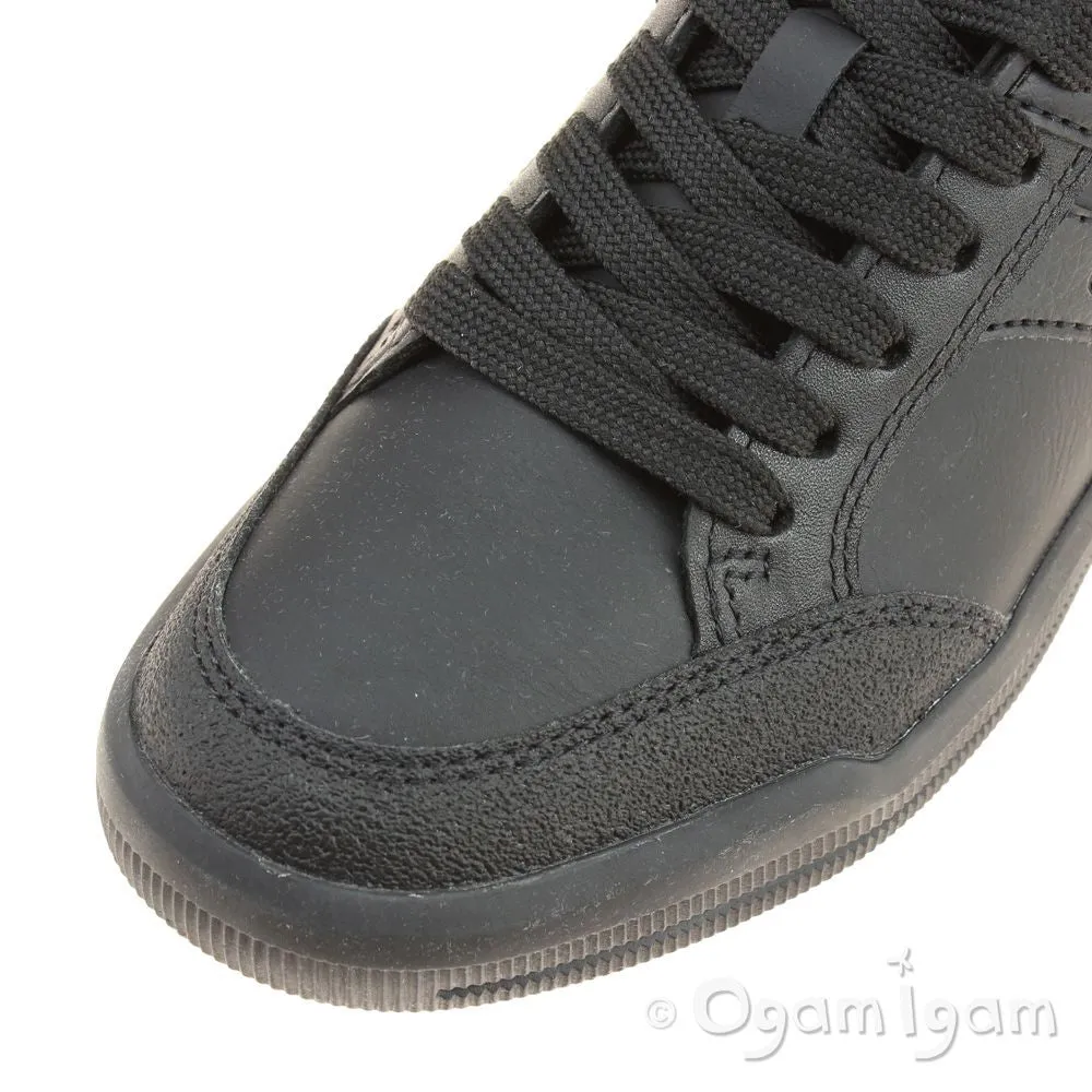 Geox Arzach Boys Black School Shoe