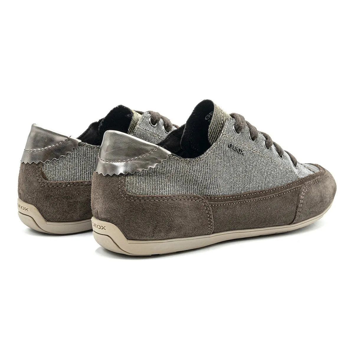 Geox Lifestyle Low-Top Sneakers Suede Black Colour For Women