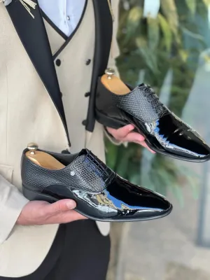 Giovanni Mannelli Black Classic Shiny Shoes