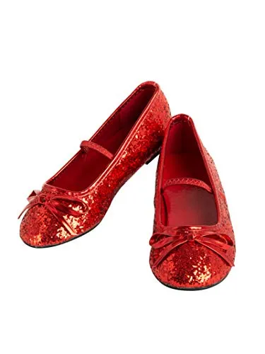 Girls Ballet Shoe Red 2/3