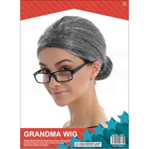 Grandma Wig with Bun