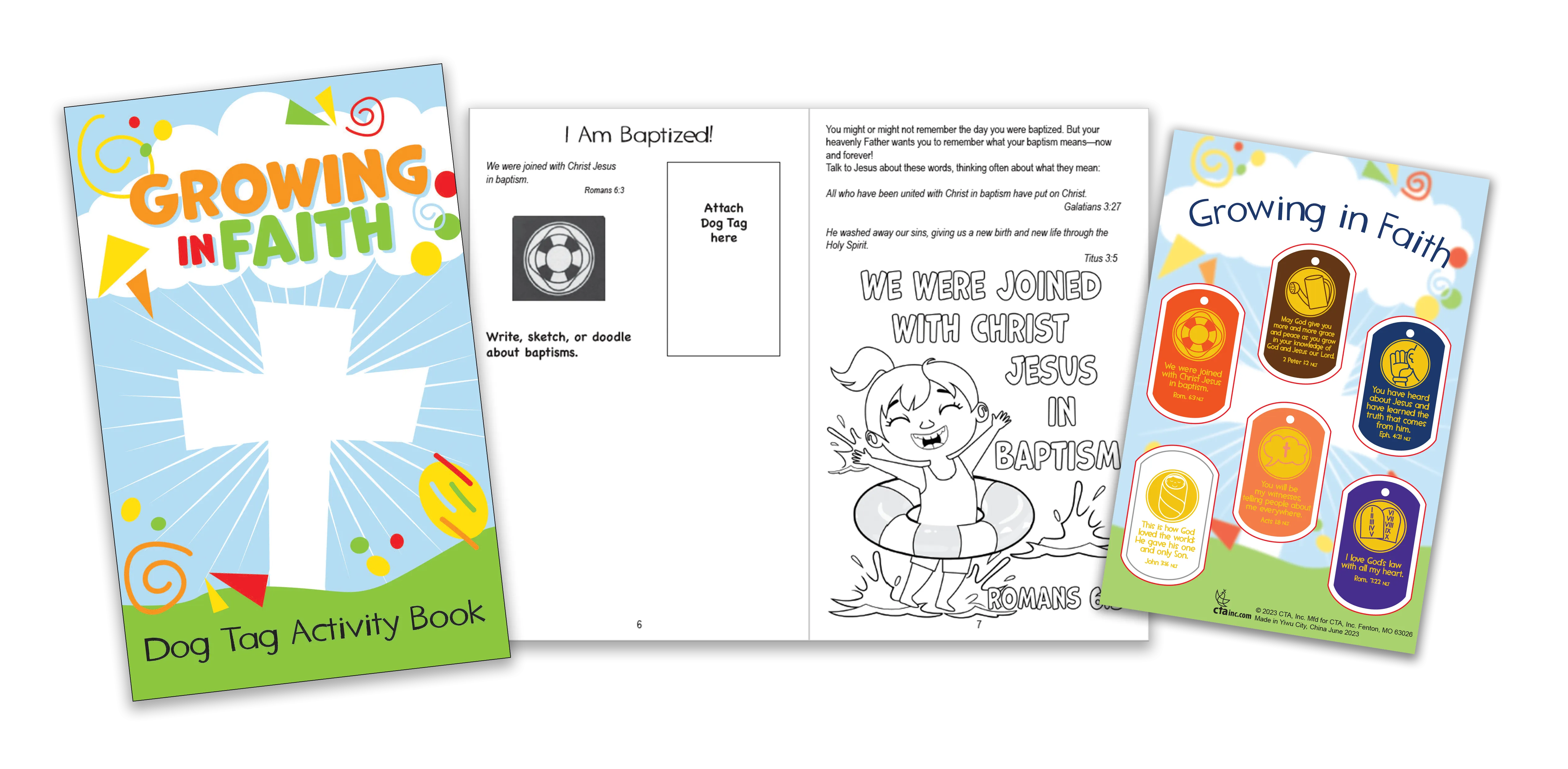 Growing in Faith Activity Books & Stickers Kit