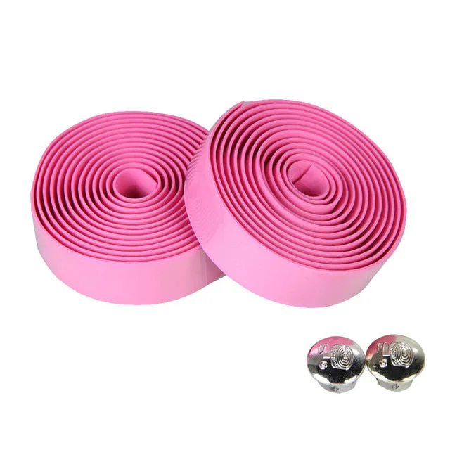 Handles For Bicycles Cork Handlebar Tape For Cycling Road Bike  2 Bar Plug Handles For Bike Bicycle Rubber Spone Handle Bar Tape