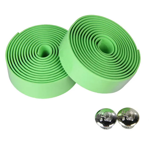 Handles For Bicycles Cork Handlebar Tape For Cycling Road Bike  2 Bar Plug Handles For Bike Bicycle Rubber Spone Handle Bar Tape