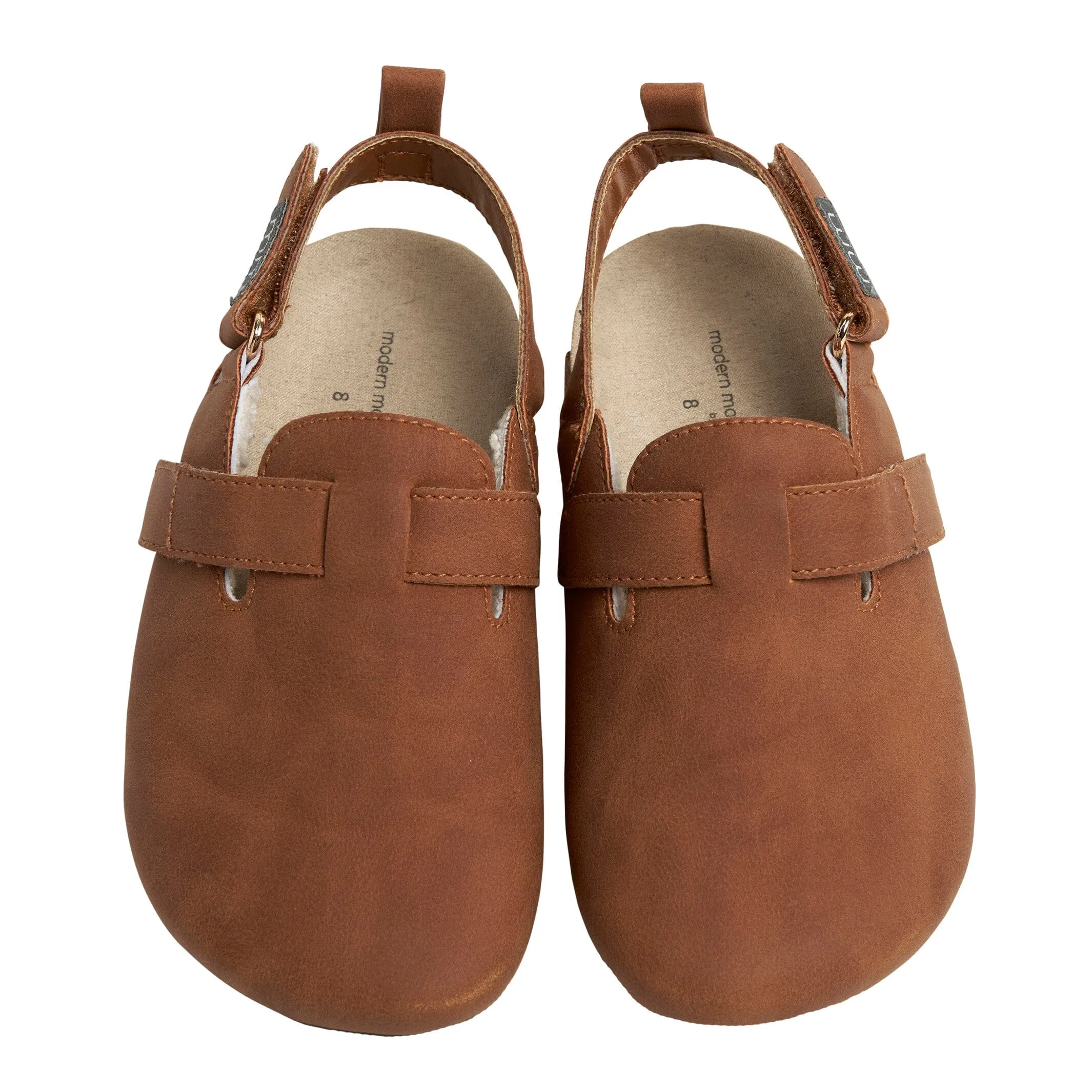 Infant & Toddler Neutral Medium Brown Clog With Strap