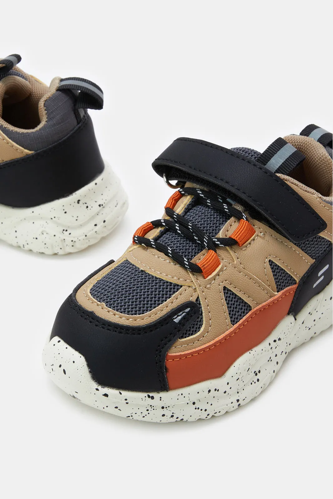 Infant Boys Multicolour Material Block Chunky Sneakers