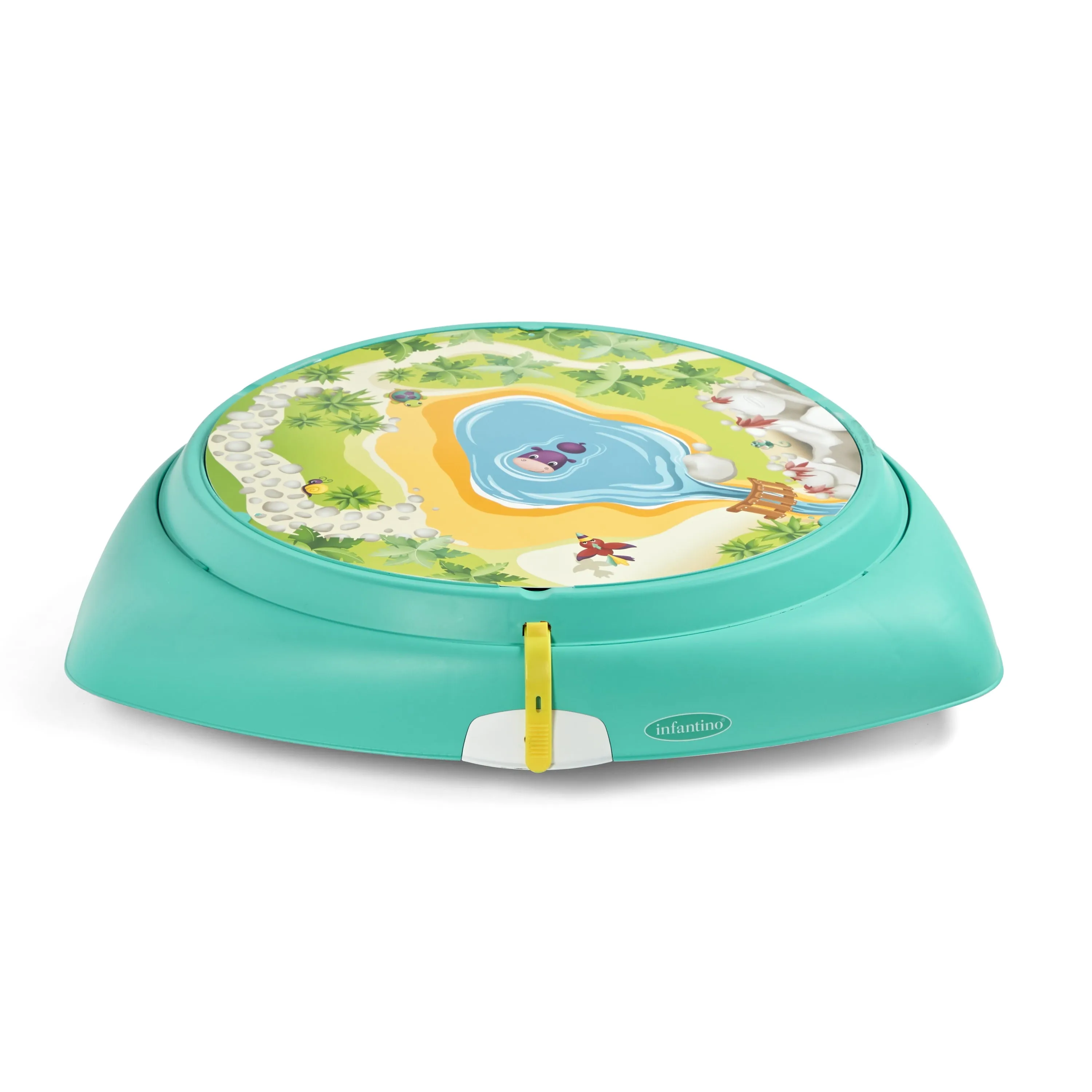 Infantino 2-In-1 Sit, Spin and Stand Entertainer 360 Seat & Activity Center, 4-60 Months, Unisex, Teal