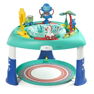 Infantino 2-In-1 Sit, Spin and Stand Entertainer 360 Seat & Activity Center, 4-60 Months, Unisex, Teal