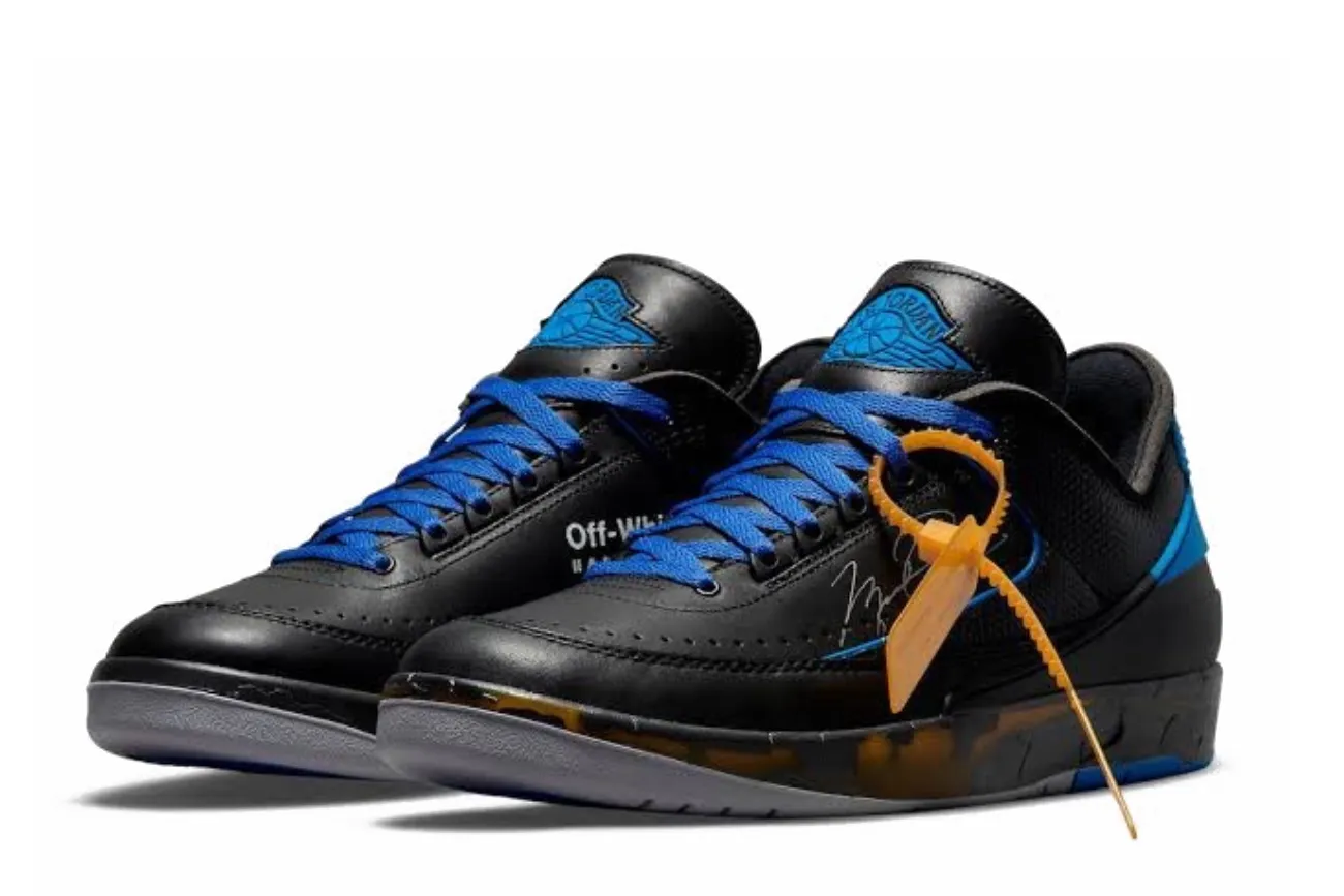 Jordan 2 Retro Low SP x Off White "Black Blue"