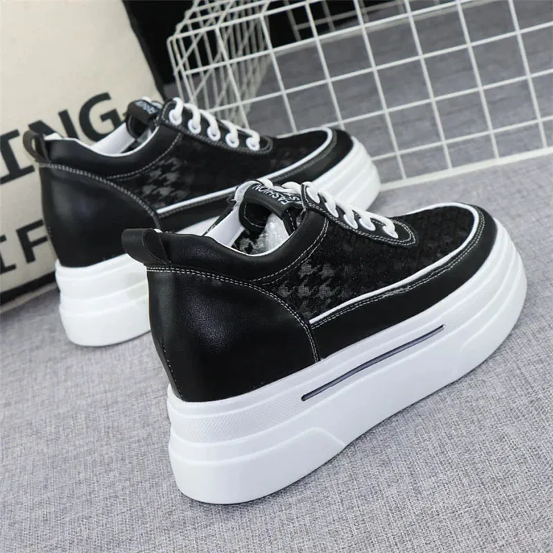 Joskaa 2024 New Black High Platform Sneakers