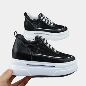 Joskaa 2024 New Black High Platform Sneakers