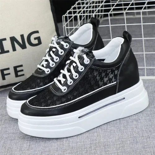 Joskaa 2024 New Black High Platform Sneakers