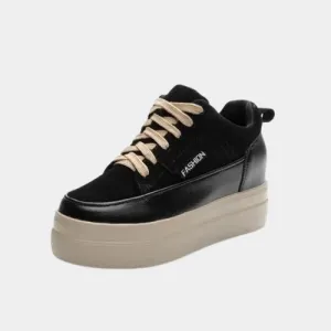 Joskaa 2024 New Chunky Platform Black Sneakers