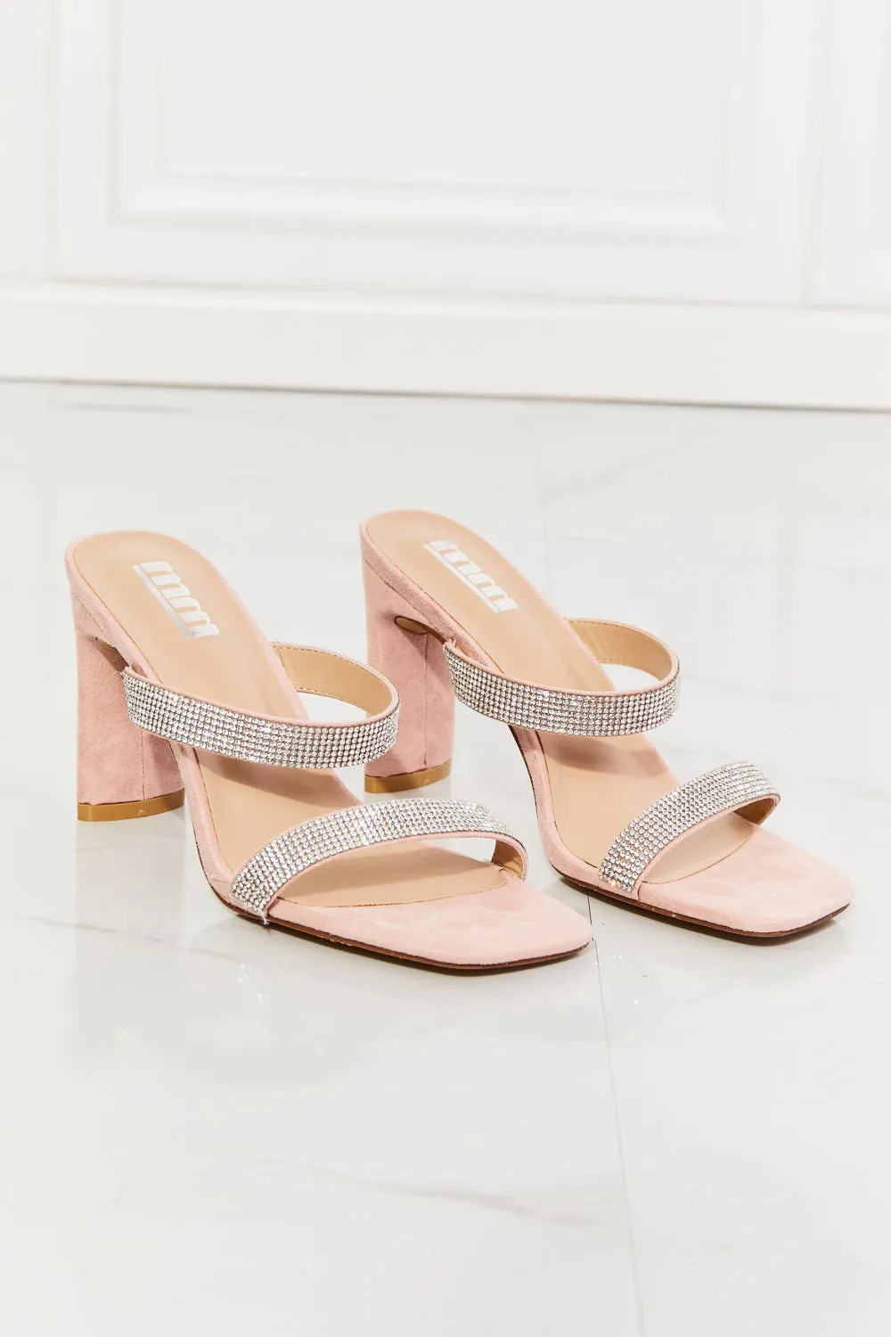 KESLEY Rhinestone Heel Sandal in Pink Women's Shoes