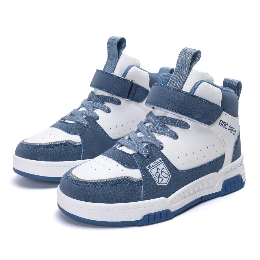 Kids Casual Board High Top Non Slip Basketball Sneakers