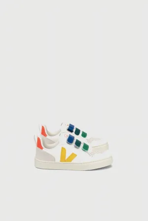 Kids V-10 Velcro Chromefree - Multico / Extra White / Ouro