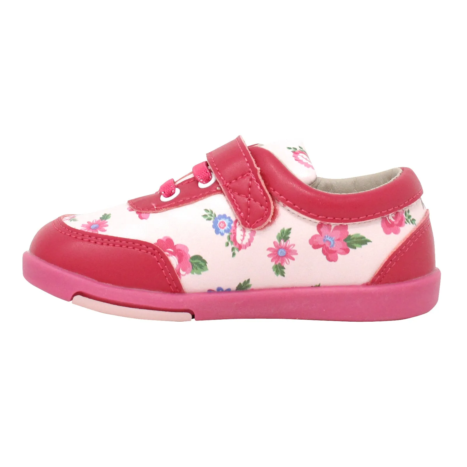 Kimi   Kai Girl's "Kloe" Floral Sneaker Shoes (First Walker & Toddler)