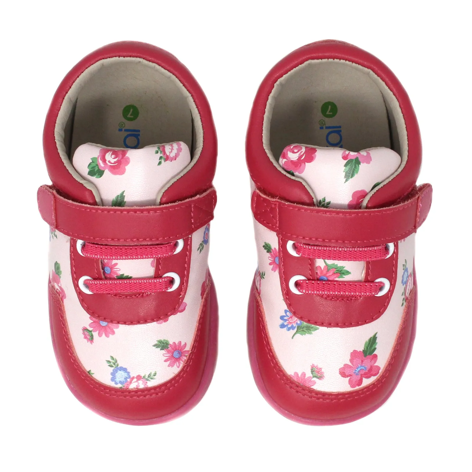 Kimi   Kai Girl's "Kloe" Floral Sneaker Shoes (First Walker & Toddler)