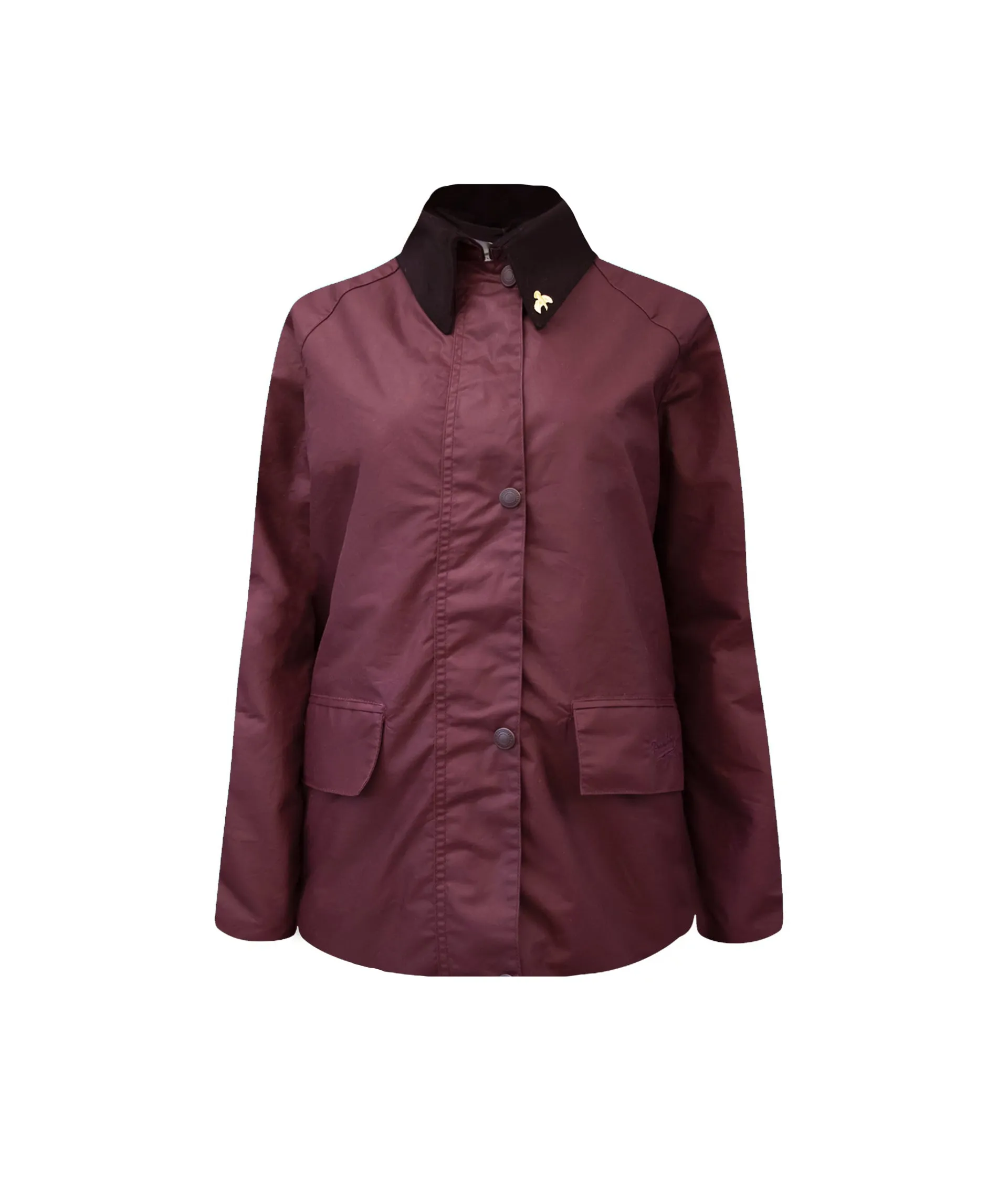 Ladies Bold Landowner Wax Walking Jacket - Burgundy