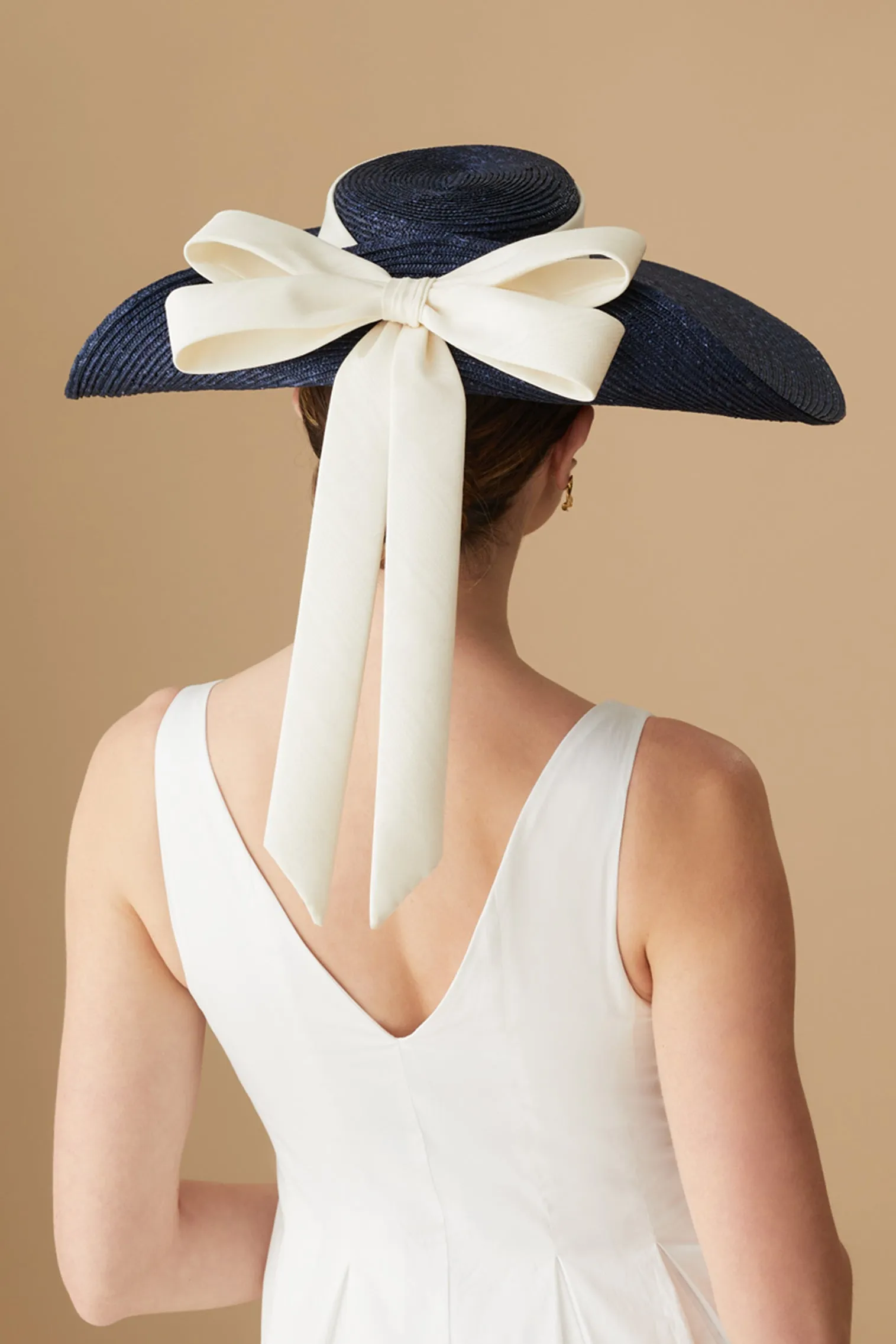 Lady Grey Navy Wide Brim Hat