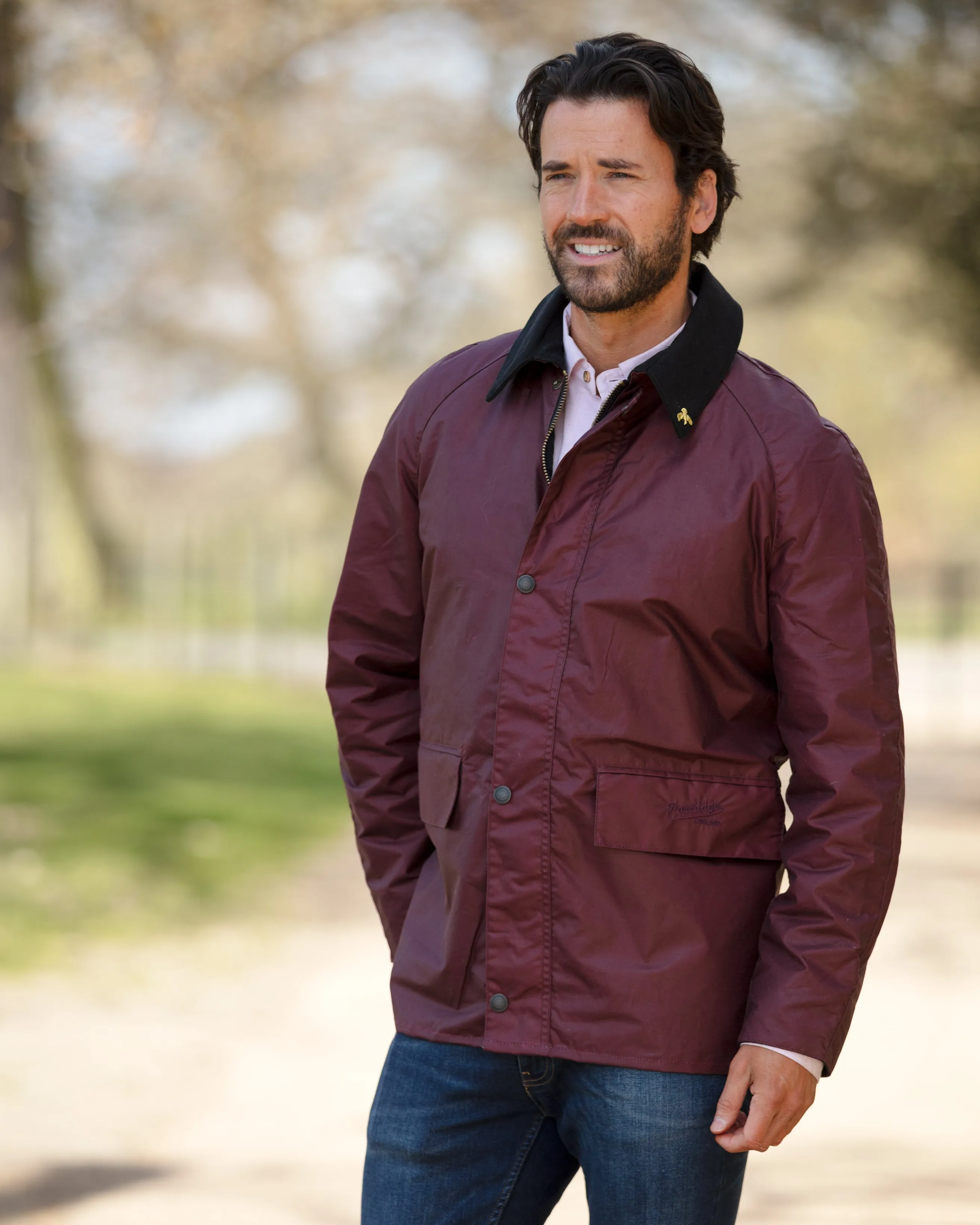 Landowner Bold Wax Walking Jacket - Burgundy