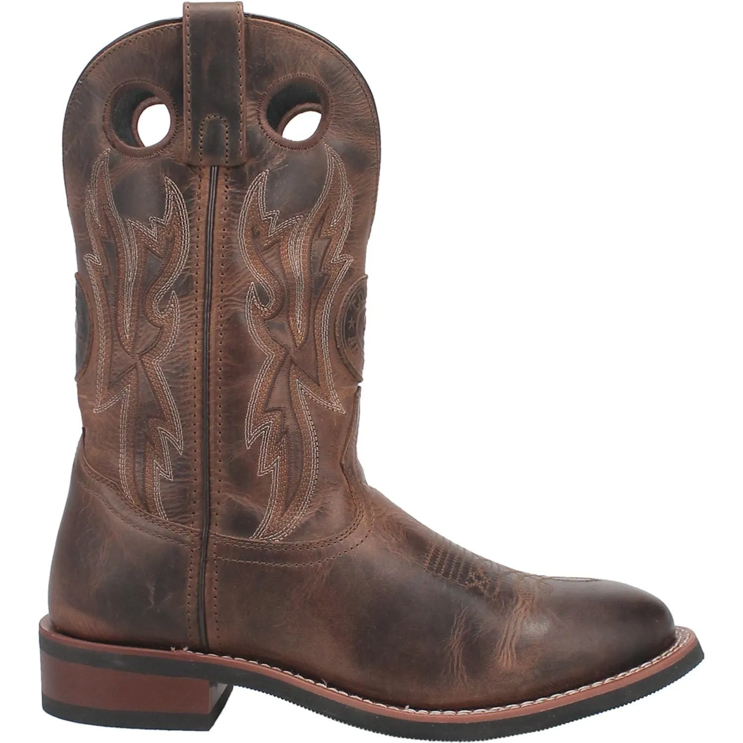 Laredo Men's Dawson Brown Leather Cowboy Boots 7915