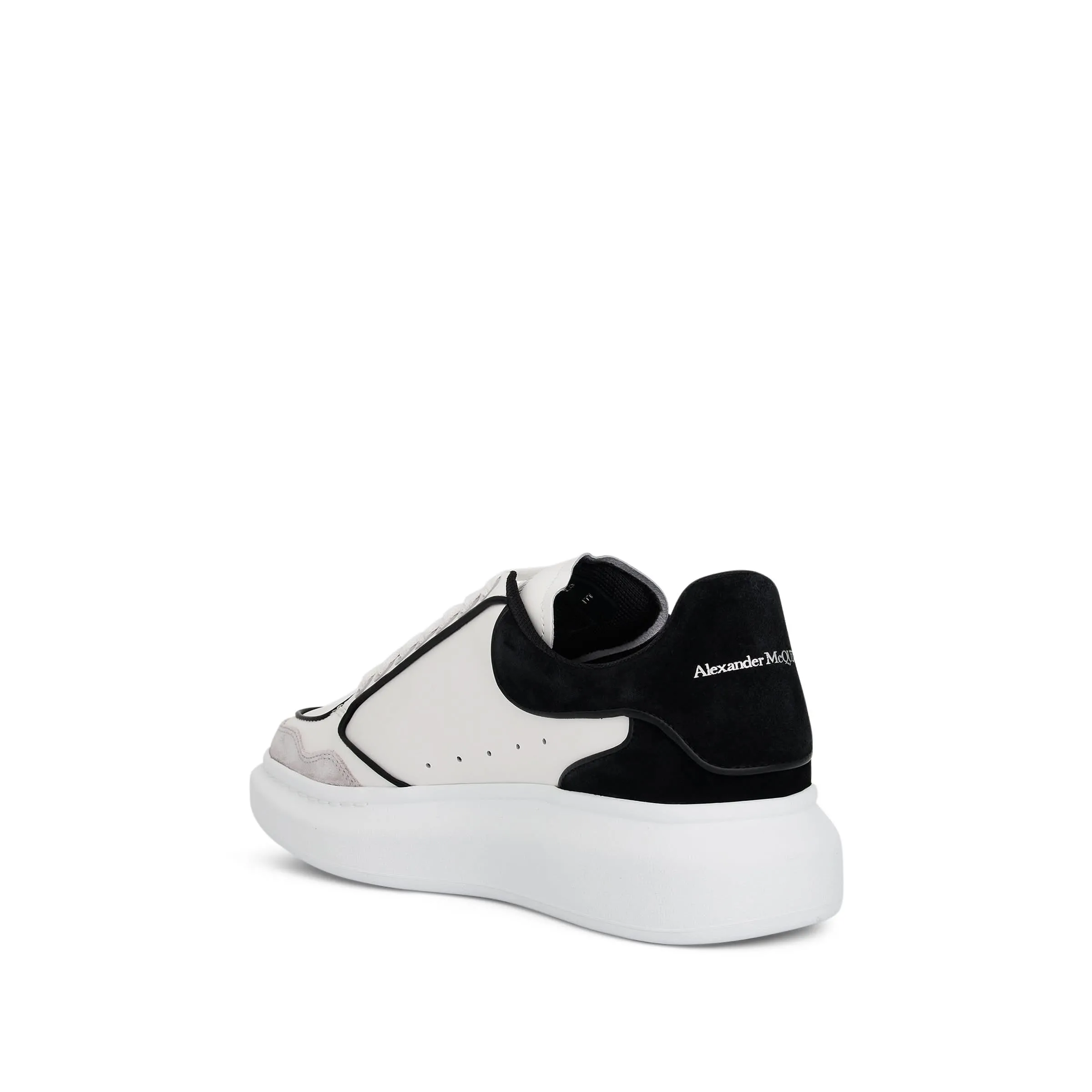 Larry Contrast Sneaker in White/Black