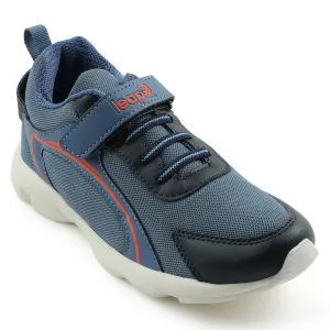 Leap7x Blue Non Lacing Sports Running Shoes For Kids KSN 670V By Liberty